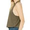 BELLA + CANVA Women's Racerback Crop Tank, Lightweight Sleeveless T-Shirt for Crafting